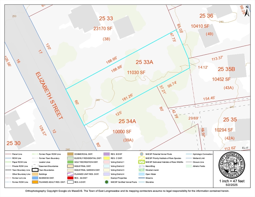 0 Elizabeth St, East Longmeadow, Massachusetts, ,Land,For Sale,Elizabeth St,73383741