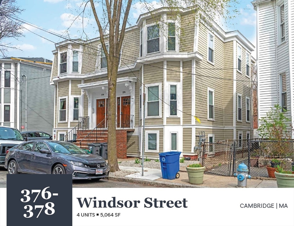 376-378 Windsor St, Cambridge, Massachusetts, 14 Bedrooms Bedrooms, 22 Rooms Rooms,6 BathroomsBathrooms,Residential Income,For Sale,Windsor St,73376297