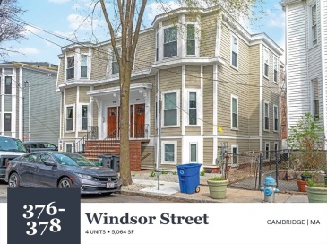 376-378 Windsor St, Cambridge, Massachusetts, 14 Bedrooms Bedrooms, 22 Rooms Rooms,6 BathroomsBathrooms,Residential Income,For Sale,Windsor St,73376297