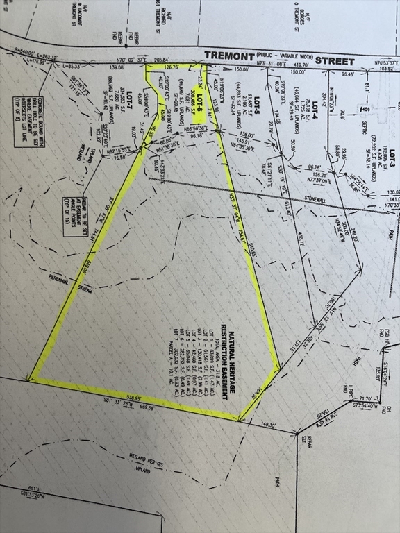 Lot 6 Tremont, Taunton, Massachusetts, ,Land,For Sale,Tremont,73439433