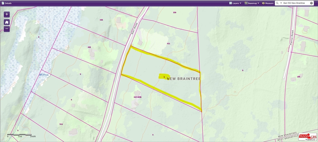 0 Barr Rd, New Braintree, Massachusetts, ,Land,For Sale,Barr Rd,73444098