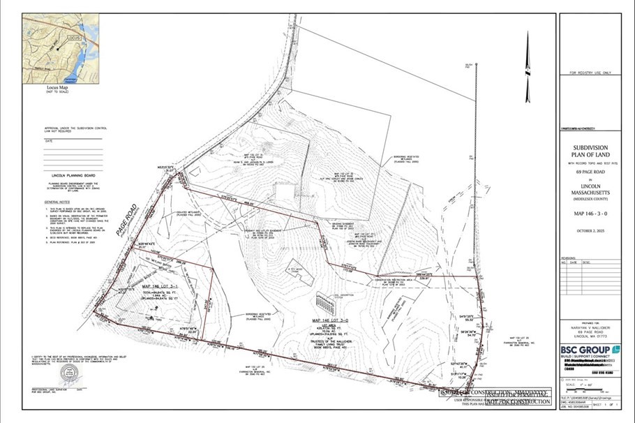 69 Page Rd, Lincoln, Massachusetts, ,Land,For Sale,Page Rd,73445241