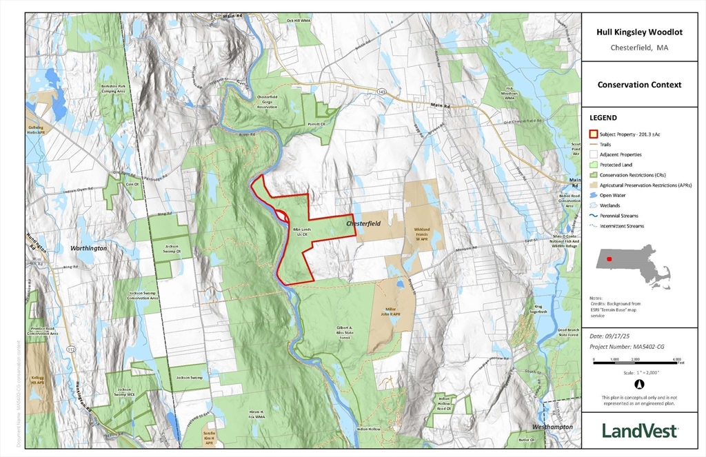 off Bryant St, Chesterfield, Massachusetts, ,Land,For Sale,Bryant St,73445753