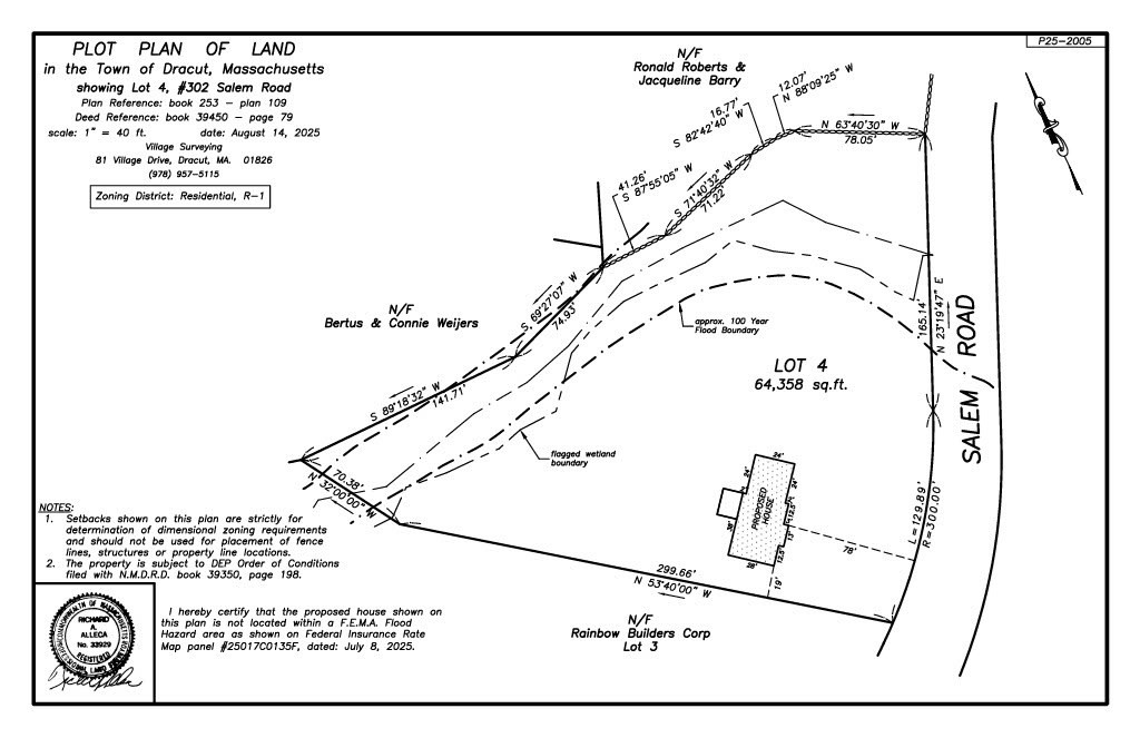 302 Salem Road, Dracut, Massachusetts, ,Land,For Sale,Salem Road,73459958