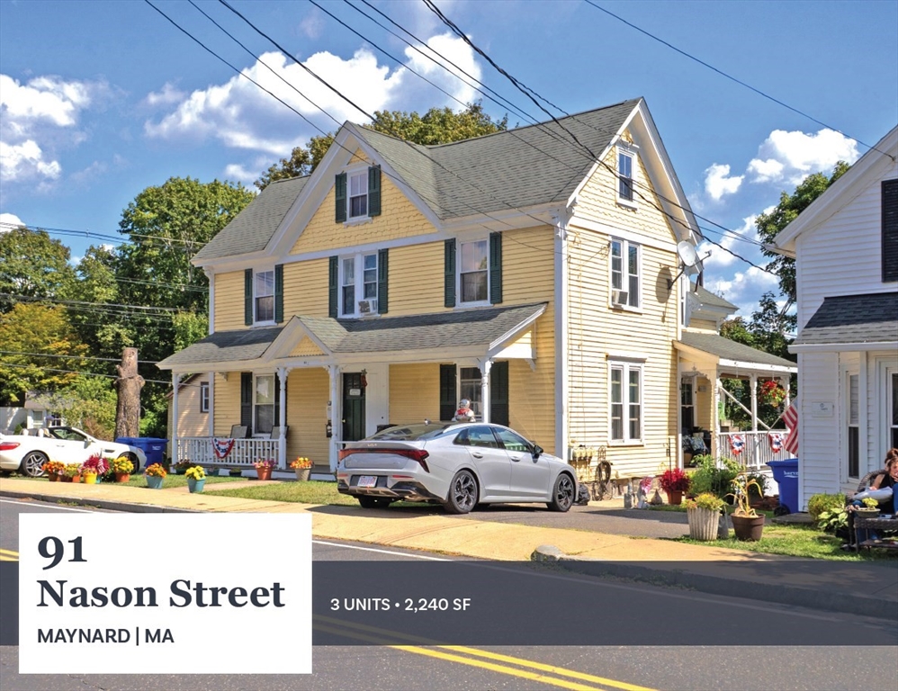 91 Nason St, Maynard, Massachusetts, 5 Bedrooms Bedrooms, 11 Rooms Rooms,3 BathroomsBathrooms,Residential Income,For Sale,Nason St,73432916