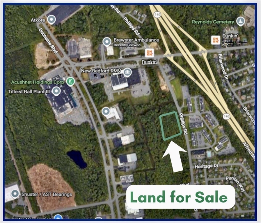 WS Phillips Rd, New Bedford, Massachusetts, ,Land,For Sale,Phillips Rd,73479039