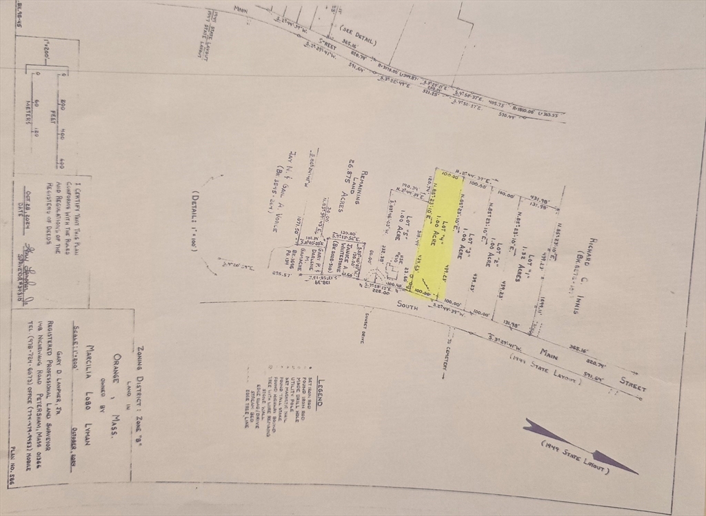 0 South Main St, Orange, Massachusetts, ,Land,For Sale,South Main St,73481461