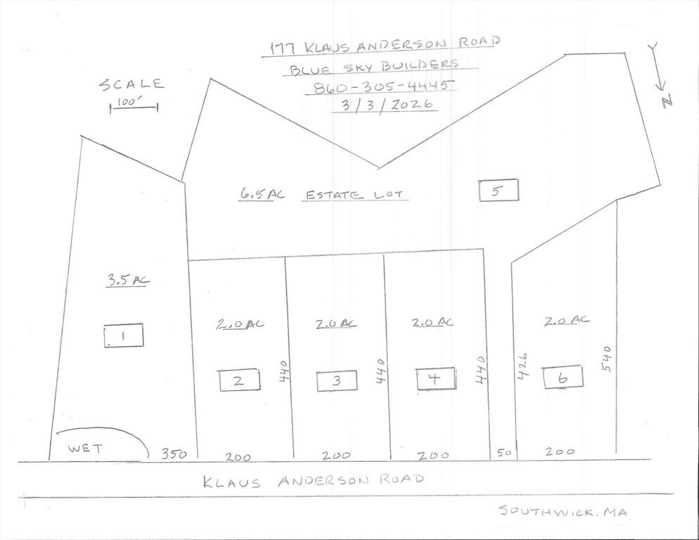 177 Klaus Anderson Road, Southwick, Massachusetts, ,Land,For Sale,Klaus Anderson Road,73482045