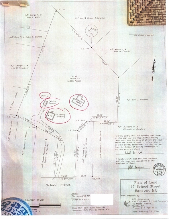 75 School Street, Hanover, Massachusetts, ,Land,For Sale,School Street,73483766