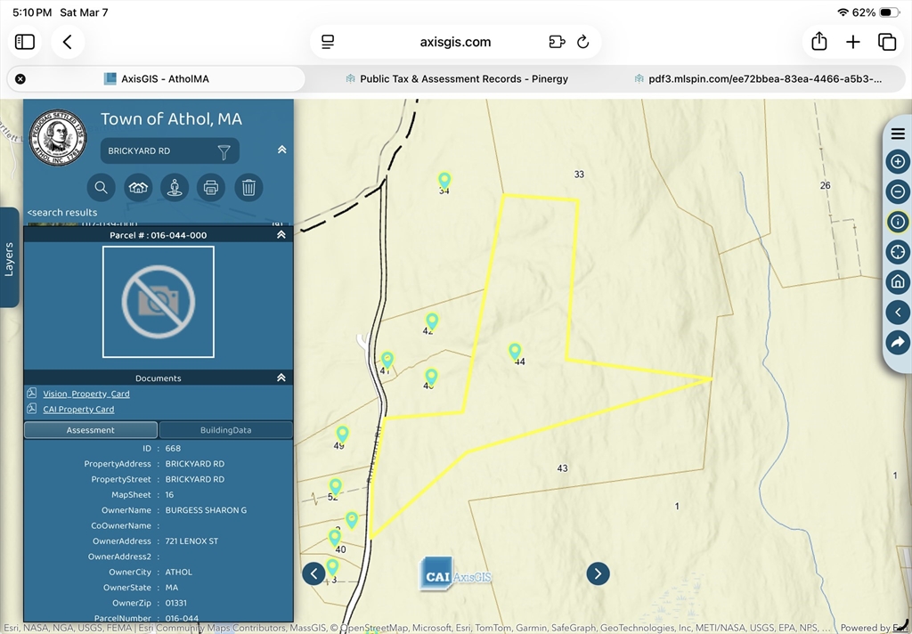 0 Brickyard Rd, Athol, Massachusetts, ,Land,For Sale,Brickyard Rd,73486332