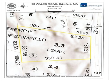 90 Wales Road, Brimfield, Massachusetts, ,Land,For Sale,Wales Road,73486539