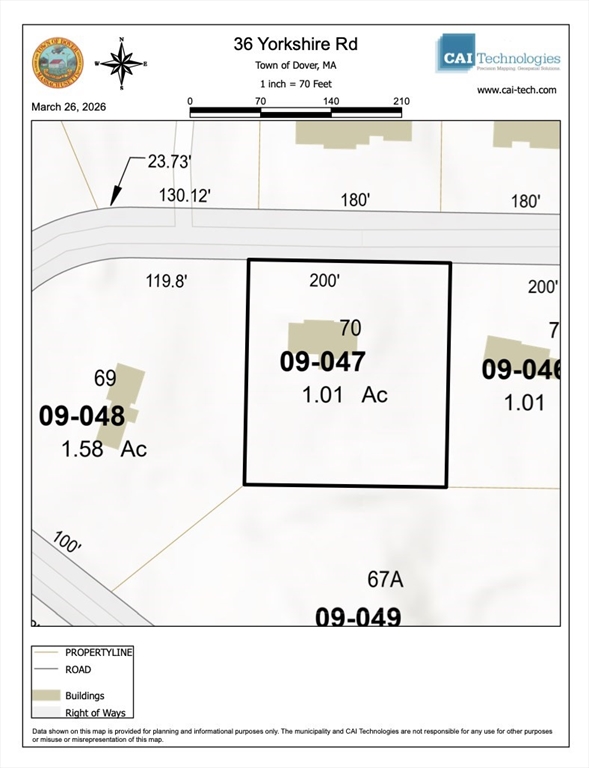 36 Yorkshire Rd, Dover, Massachusetts, ,Land,For Sale,Yorkshire Rd,73492610