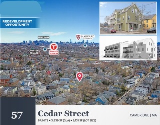 57 Cedar St, Cambridge, Massachusetts, ,Land,For Sale,Cedar St,73492980