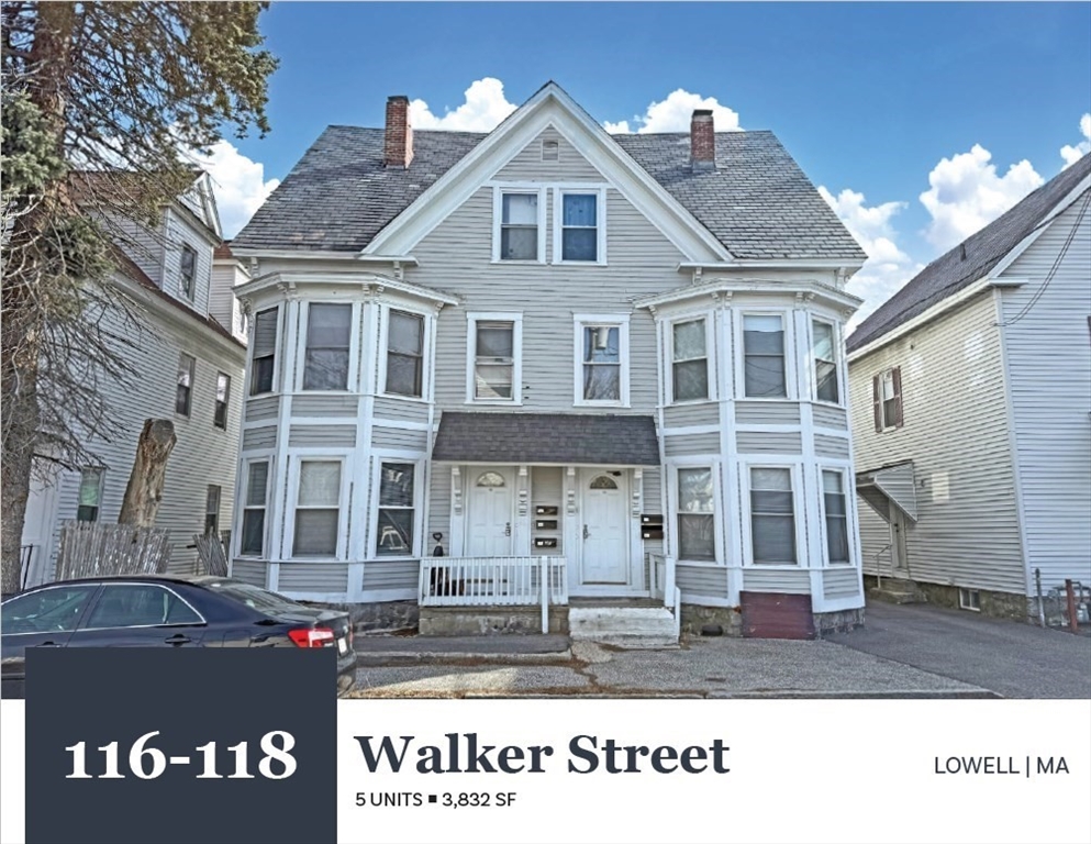 116-118 Walker St, Lowell, Massachusetts, 8 Bedrooms Bedrooms, 18 Rooms Rooms,6 BathroomsBathrooms,Residential Income,For Sale,Walker St,73497654
