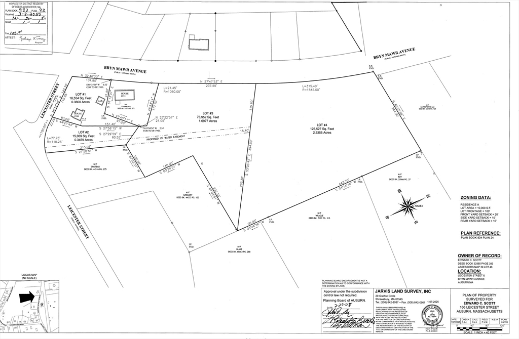 Lots 2, 3, 4 Leicester St., Auburn, Massachusetts, ,Land,For Sale,Leicester St.,73503728