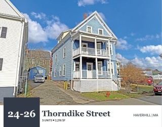 24-26 Thorndike Street, Haverhill, Massachusetts, 9 Bedrooms Bedrooms, 15 Rooms Rooms,3 BathroomsBathrooms,Residential Income,For Sale,Thorndike Street,73508625