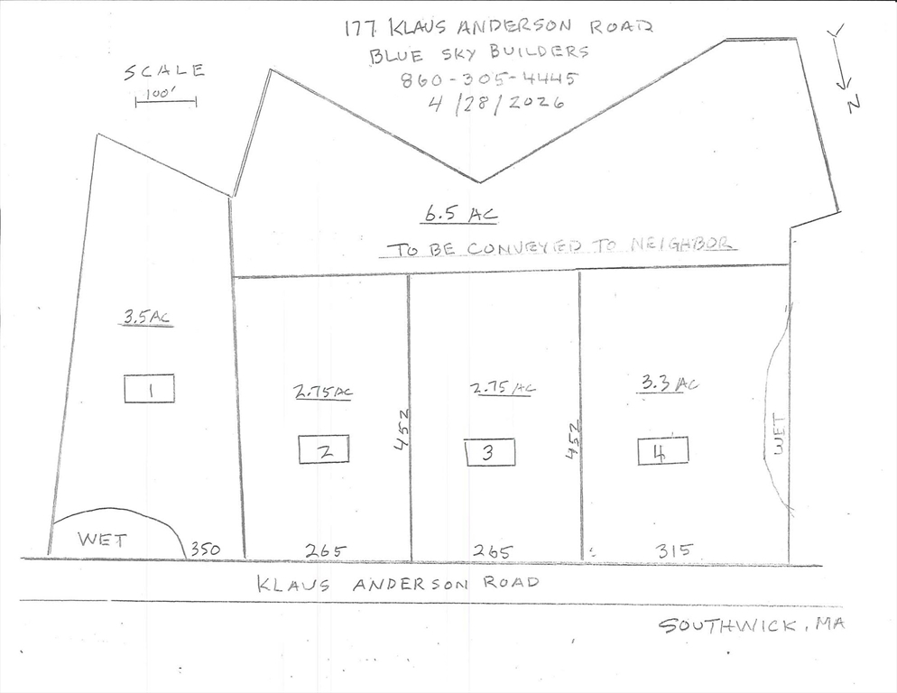 197 Klaus Anderson Road, Southwick, Massachusetts, ,Land,For Sale,Klaus Anderson Road,73511612