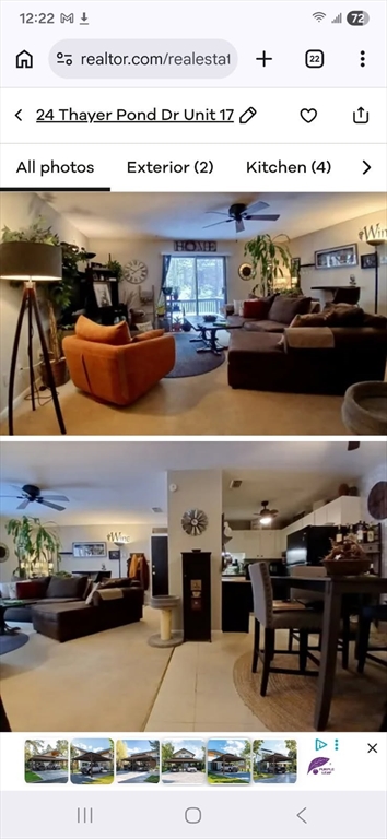 24 Thayer Pond Dr, Oxford, Massachusetts, 1 Bedroom Bedrooms, 4 Rooms Rooms,1 BathroomBathrooms,Residential Lease,For Rent,Thayer Pond Dr,73515673