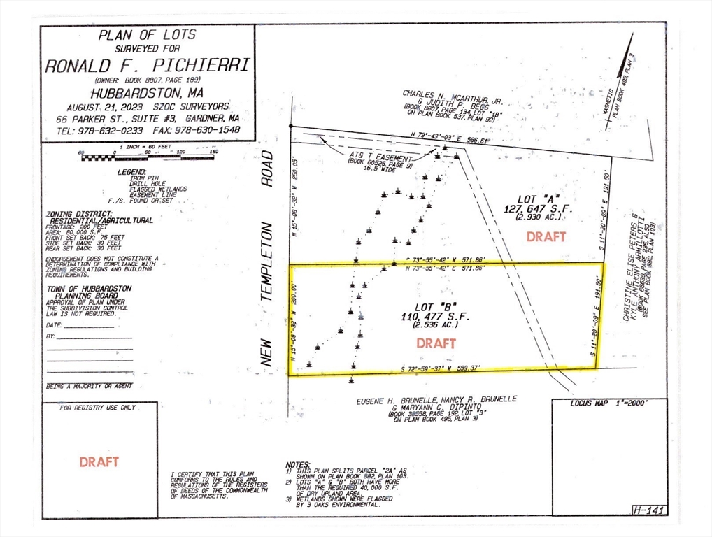 0 New Templeton Road, Hubbardston, Massachusetts, ,Land,For Sale,New Templeton Road,73515982