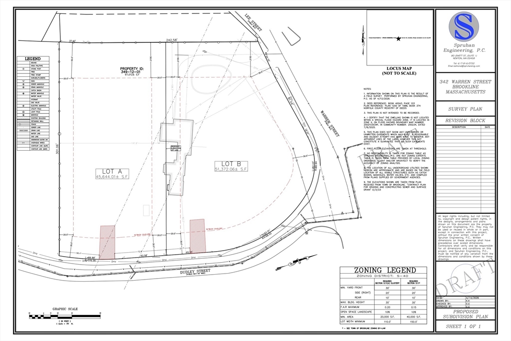 342 Warren St, Brookline, Massachusetts, ,Land,For Sale,Warren St,73516962