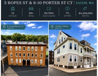 8-10 & 5 Porter St Ct & Ropes Portfolio, Salem, Massachusetts, 34 Bedrooms Bedrooms, 60 Rooms Rooms,12 BathroomsBathrooms,Residential Income,For Sale,Porter St Ct & Ropes Portfolio,73528048