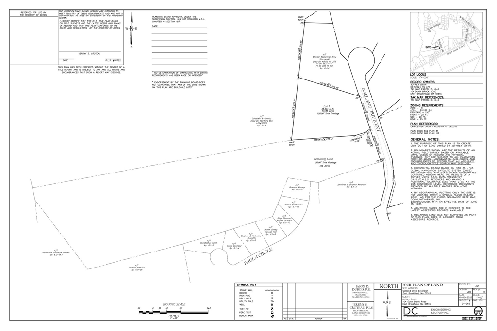 Lot 1 Oakland Drive, East Brookfield, Massachusetts, ,Land,For Sale,Oakland Drive,73543310