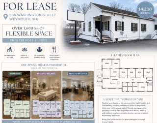 995 Washington St, Weymouth, Massachusetts, ,Commercial Lease,For Rent,Washington St,73549139