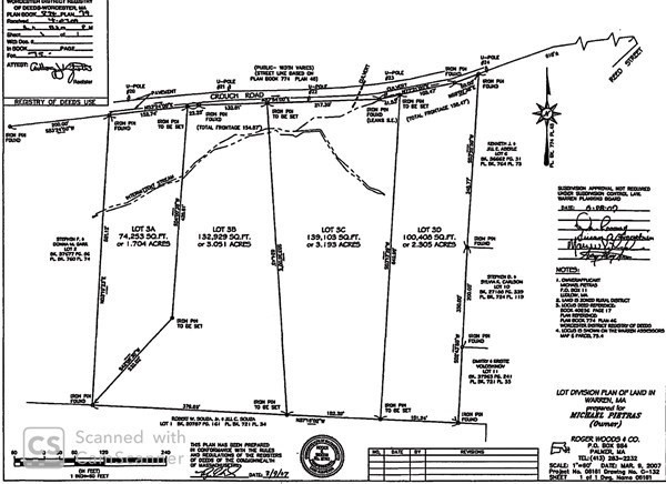 Lot 3B Crouch Road, Warren, Massachusetts, ,Land,For Sale,Crouch Road,73013179