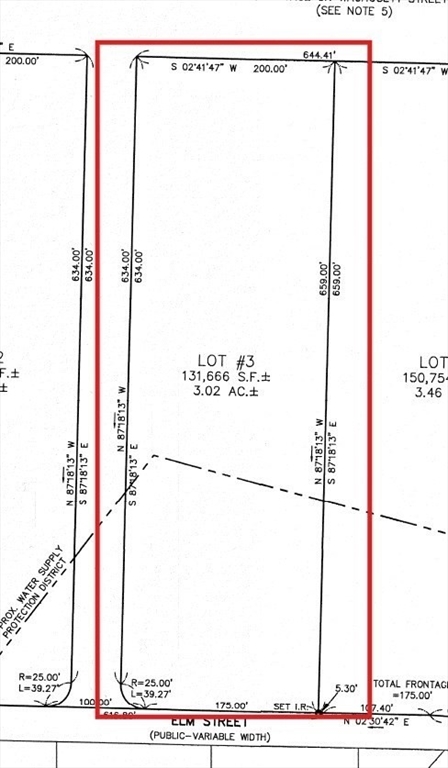 Lot 3 Elm St, Leominster, Massachusetts, ,Land,For Sale,Elm St,73337058