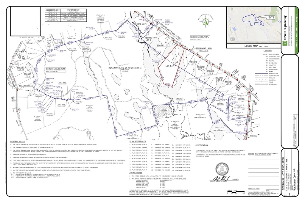283A Se Main St Lot 3a, Douglas, Massachusetts, ,Land,For Sale,Se Main St Lot 3a,73362320